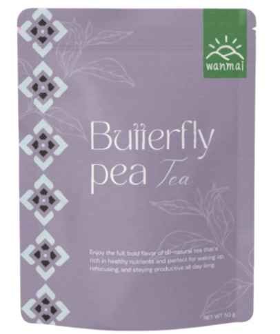 ANMAI29 Butterfly pea Tea in Kraft Steeping Bag Instant Honey Ginger Tea Custom Flavor Powder Tea Customized Packaging Style