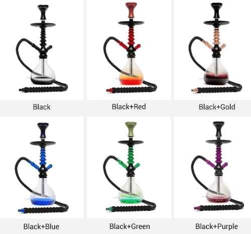 2023 New Arrival Smoking Accessories Portable Aluminion Hookah Shisha With One Hose