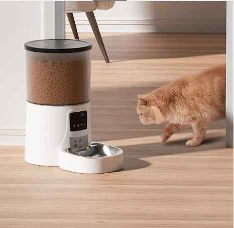 Pet Food Feeder OEM Kittens And Adult Cats Intelligent Touch Control App Plastic Pet Bowls Feeders