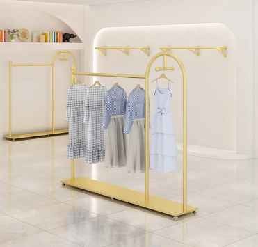 heavy duty garment rack with shelves retail store large clothing stand modern long coat hanger hook multifunctional pants rack
