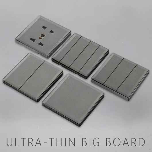touch Chinese factory wholesale customize electrical accessories 1- 4 gang wall switches light and UK EU universal sockets