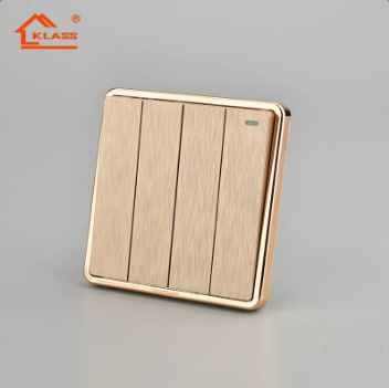 KLASS KS9 Series Luxury Modern Wall Switch Push Button Electric Lighting Pc Wall Switches