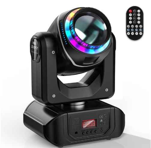 U`King 120W Stage Lights Gobo 8 Colors Effect Lighting For Wedding Disco Dj Party Ktv Bar With Remote Control Moving Head Lamp