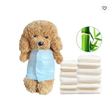OEM High absorbent bamboo disposable biodegradable pet diaper baby dog diapers for Male dogs
