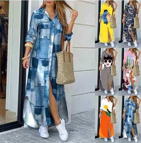 2023 new arrivals blouse casual dresses blouses clothes women korean ladies dress