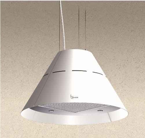 High Quality Made in Italy Design White Hanging Hood Range Hood EVA for Kitchen and Cooking