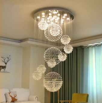 Lustre LED Rain Drop Crystal Chandelier Antique Ceiling Chandelier Lamp