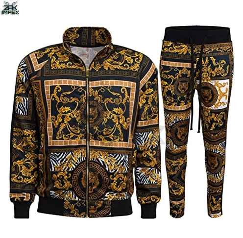 New Arrival Customized Tracksuit Custom Printed Design Plus Size Custom Logo Men's Comfortable Light Weight Tracksuit