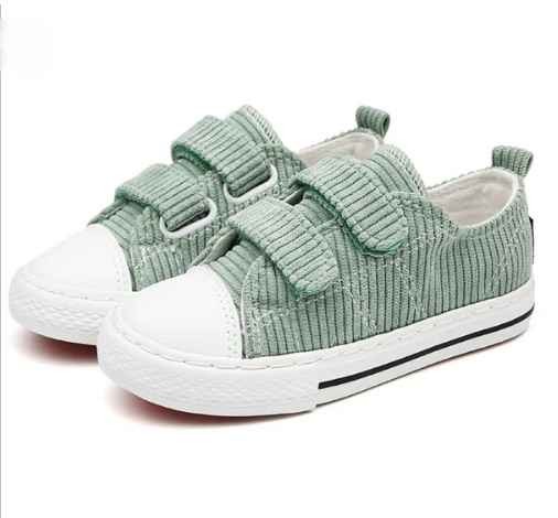 Brand new customized fashion casual corduroy kids shoes