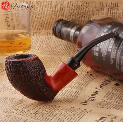 Futneg Hot Sale Wooden Tobacco Smoking Pipe For Sale Luxury Premium Briar Wood Smoke Pipe Wholesale