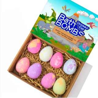 Wholesale 60g 12pack Luxury Bath Bomb Gift Set Dinosaur Egg Bath Bombs for Kids With Toys Inside