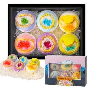 Private Label Bath Supplies Natural Fragrance Fizzies Bubble Luxury Geode Himalayan Bath Salt Crystal Bath Bomb