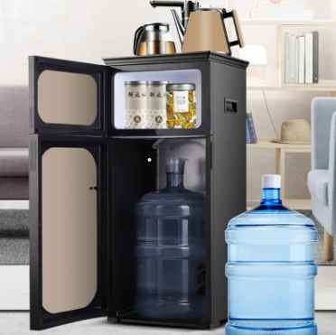 Remote Control Multi Function Vertical Drinking Cold Hot Tea Bar Machine Water Dispenser Machine Smart Electric Kettle Tea Bar