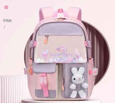 2023 Custom Logo trendy cartoon doll designer custom logo teenager children schoolbag book casual school bags women backpack