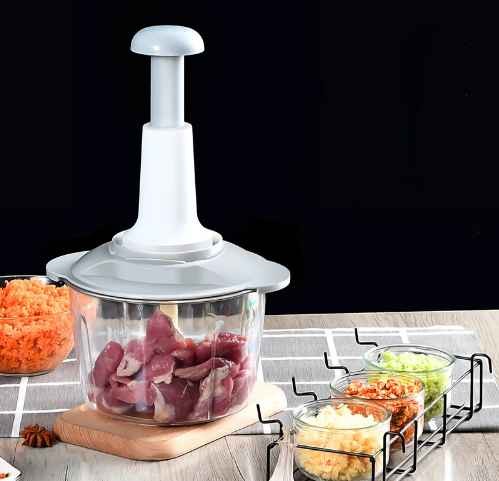 kitchen tabletop Tools Hand meat grinder Slicer Chopper Garlic Onions Pepper Cutter Mini Food Processor Manual Food Chopper