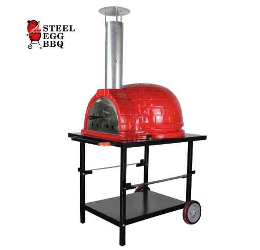 SEB KAMADO 26Inch Ceramic Trolley Pizza Oven Woodfire Baking Pizza Outdoor Kitchen