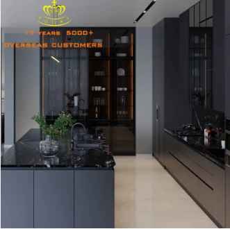 1 hour installation customize high gloss kitchen cabinets lacquer kitchens cabinets modern Kitchen Cabinet Set