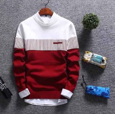 Men's Knitwear Thin Slim Sweater Fashion Round Neck Pullover Men's Sweater