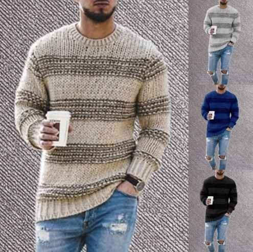 wholesale 2022 in stock men pullover knit jumpers winter cotton Knitted men sweater good quality