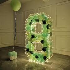 2023 WOWORK 4ft 5ft 6ft large 3d clear acrylic power numbers balloons fillable plastic letters for wedding decoration
