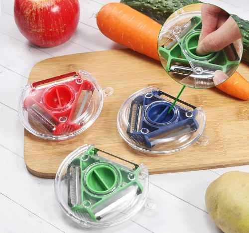 kitchen accessories vegetable peeler 3 in 1 stainless steel Potato rotary peeler