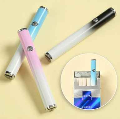 Hot Selling 40 * 105 * 20mm Multi Color Colorful Gradient Charging Electronic Cigarette Lighter