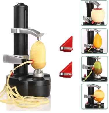 Pelador de manzana OEM 6V 500mA 3W ABS Aluminum stainless Steel vegetable orange potato peeling machine