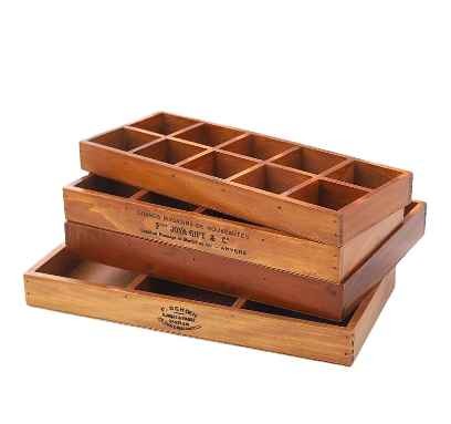 Rectangle Wooden crate for fruit storage crate wholesale wooden dry fruit crate