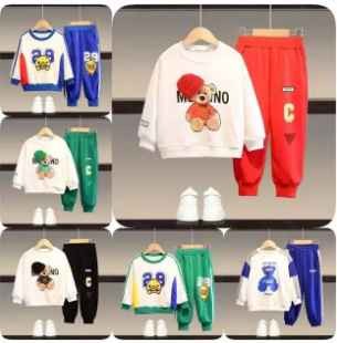 Fashional Designed 2 Pieces Long Sleeve Clothing Trousers Infants Suit Kids Toddler Baby Boys Clothes Set