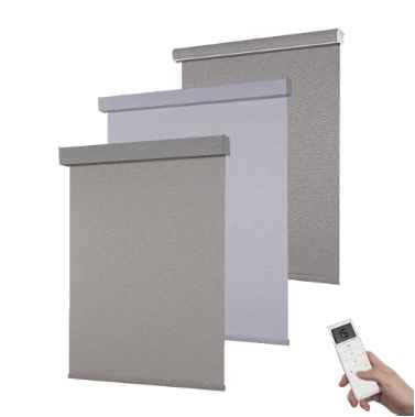Motorized Roller Blind Window Blackout Polyester Automatic Cordless Electric Roller Blinds Shades