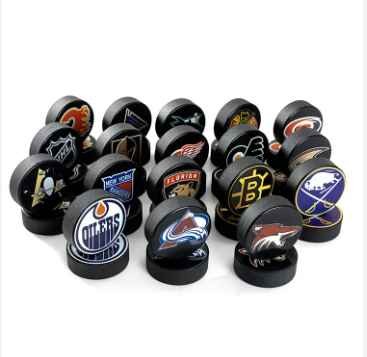 Rubber Standard Size Weight Official Practice Match Hockey Puck Custom Printing Ice Hockey Puck