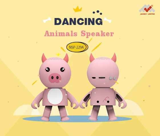 Unique Dancing Animals High Quality Wireless Speaker TWS Cartoon Printed Cute Mini Unicorn Speaker with High Quality
