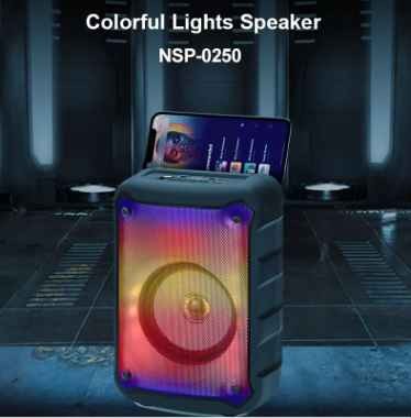 2022 New Colorful Lights Speaker bluetooth outdoor speaker with LED lights and TWS