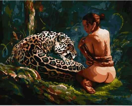 Nude Sexy Beautiful Girl Oil Painting Decoration Artwork Paint By Number Kit For Adult