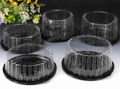 Pet Clear Plastic Round Cake Containers