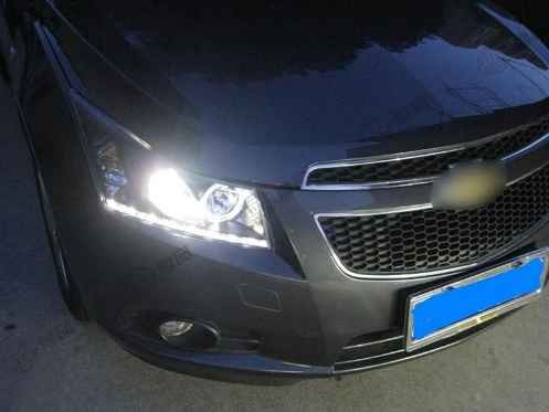 Headlight Assembly Tuning Light Modified Automotive lighting Car Double Beam Light For Cruze 09-14 V1