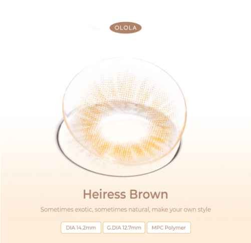 Super natural Iris color contact lens 1 year usable (Heiress brown) Hot Product in Korea Selling High Quality and Hot Selling