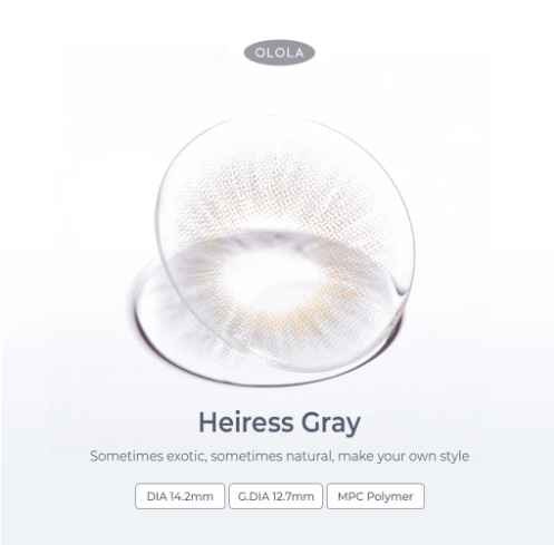 [HEIRESS GRAY]1 year soft color contact lens (Heiress Gray) Best Price and Good Product Made In Korea Best Selling