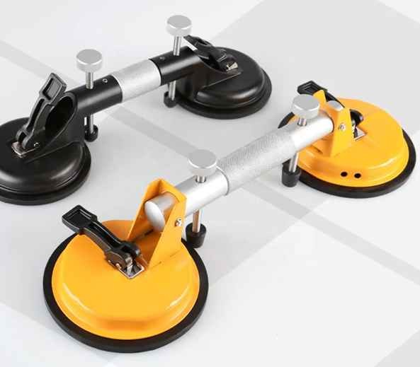 D150mm Double handle vacuum suction cup ceramic tile glass suction cup hand tool