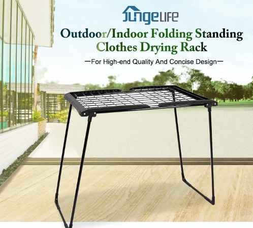 2019 New Indoor Steel Folding Laundry Clothes Hanger Dryer Hanging Clothes Drying Rack