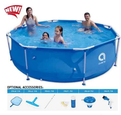 Jilong Avenli 17801 Sirocco Blue metal frame swimming pool portable frame pools 450cm x 90cm