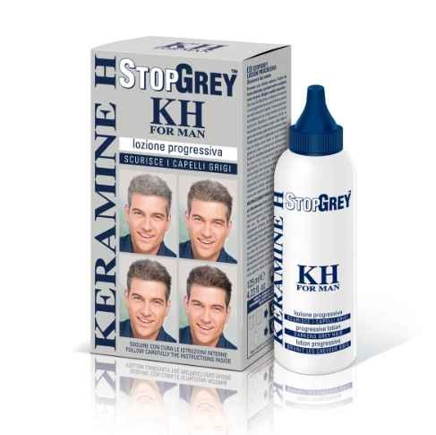 For Man STOPGREY Progressive Lotion 125ml Specific for man with grey hair No sudden change Stops premature greying hair colour