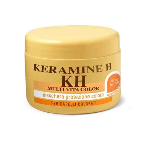 Multi Vita Color Colour Protection Mask for coloured hair 250 ml with Keratin, avocado oil and Pro-Structure green walnut