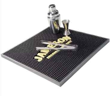 Customized Privatel Label Whiskey Bar Runner Drip Non-Slip Silicone Counter Mat