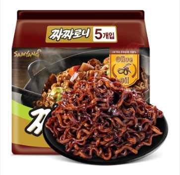 Korean Instant Ramen Noodles with Soy Bean Paste 140g*5packs