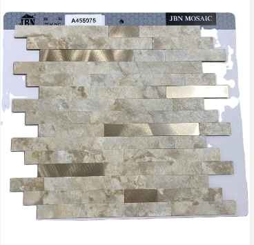 living room wall mosaic mesh stainless steel sticker mix aluminium self adhesive wall tile