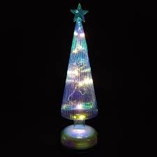 Christmas Decoration Supplies Glass Ornaments Wholesale Glass Tree With Led Light