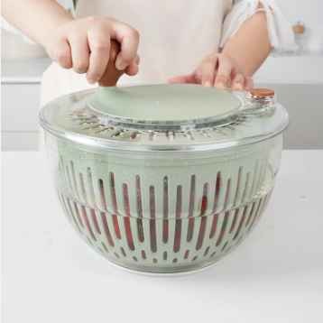 Multifunctional Manual Washer Clean Spinner Fruit Vegetable Dryer Spinner Good Grips Plastic Large Salad Spinner with Bowl