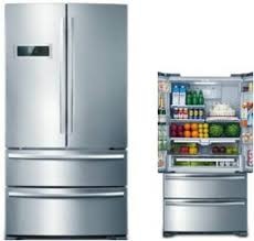 Home Anti-finger Stainless Steel Automatic Defrost French Door Refrigerators