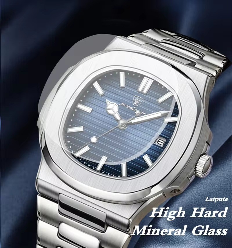 Hot sale POEDAGAR P613 Watches for Men waterproof stainless steel Ultra-thin hour Fashion quartz watch